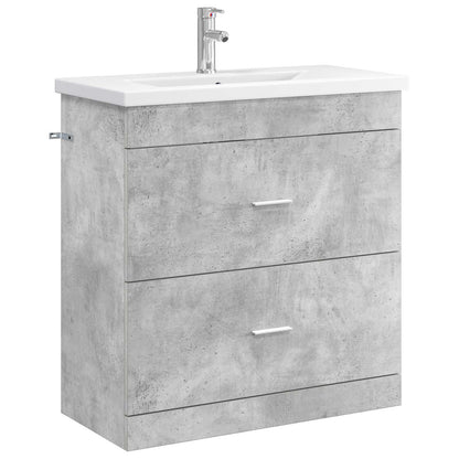 Bathroom Furniture Set Concrete Grey 81 x 40 x 84.5 cm