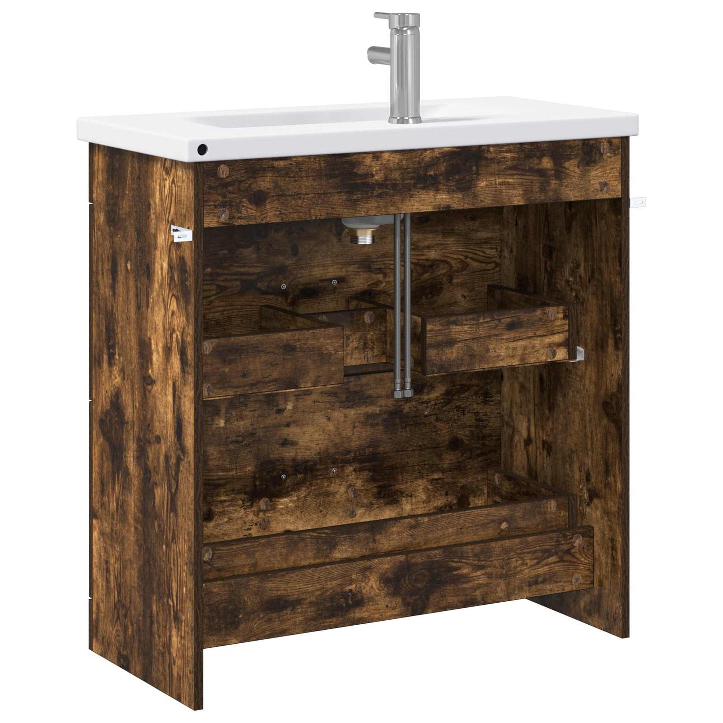 Bathroom Furniture Set Smoked Oak 81 x 40 x 84.5 cm