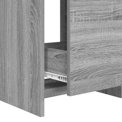 Bathroom Furniture Set Grey Sonoma 81 x 40 x 84.5 cm
