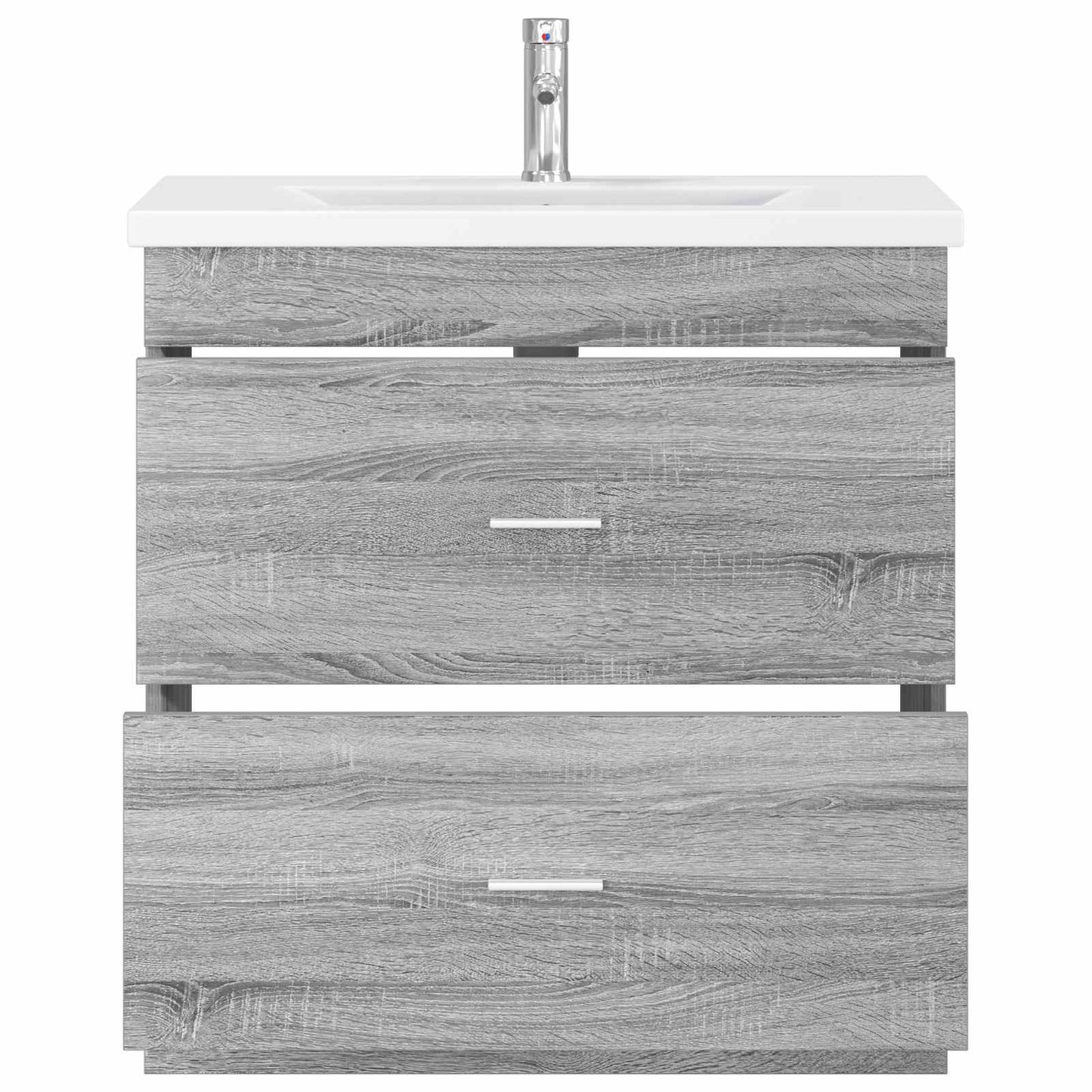 Bathroom Furniture Set Grey Sonoma 81 x 40 x 84.5 cm