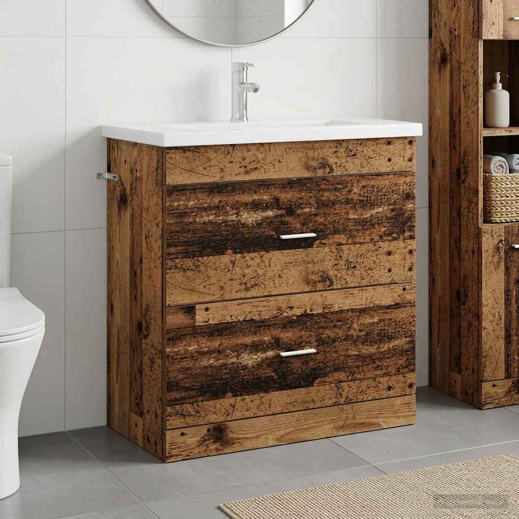 Bathroom Furniture Set Old Wood 81 x 40 x 84.5 cm