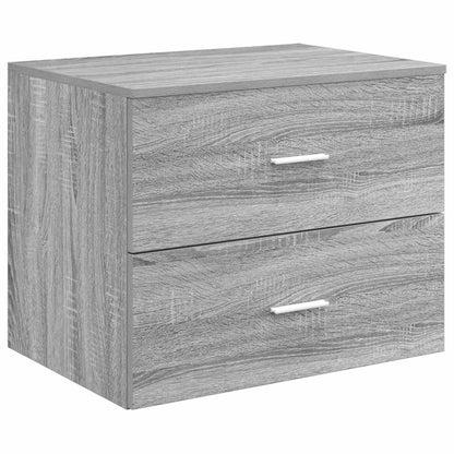 Bathroom Furniture Set Grey Sonoma Engineered Wood