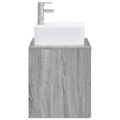 Bathroom Furniture Set Grey Sonoma Engineered Wood