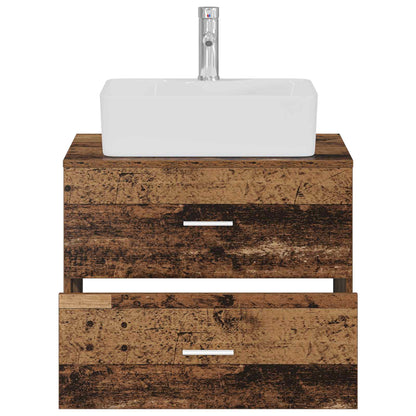Bathroom Furniture Set Old Wood Engineered Wood
