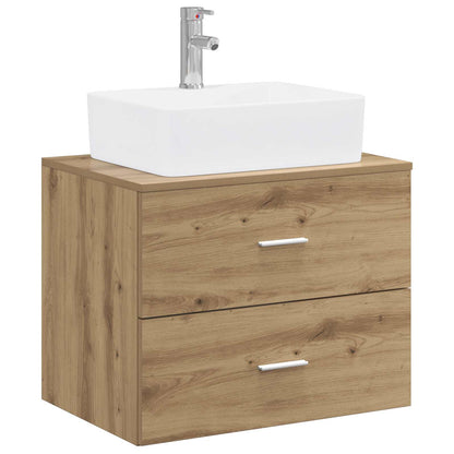 Bathroom Furniture Set Artisan Oak Engineered Wood