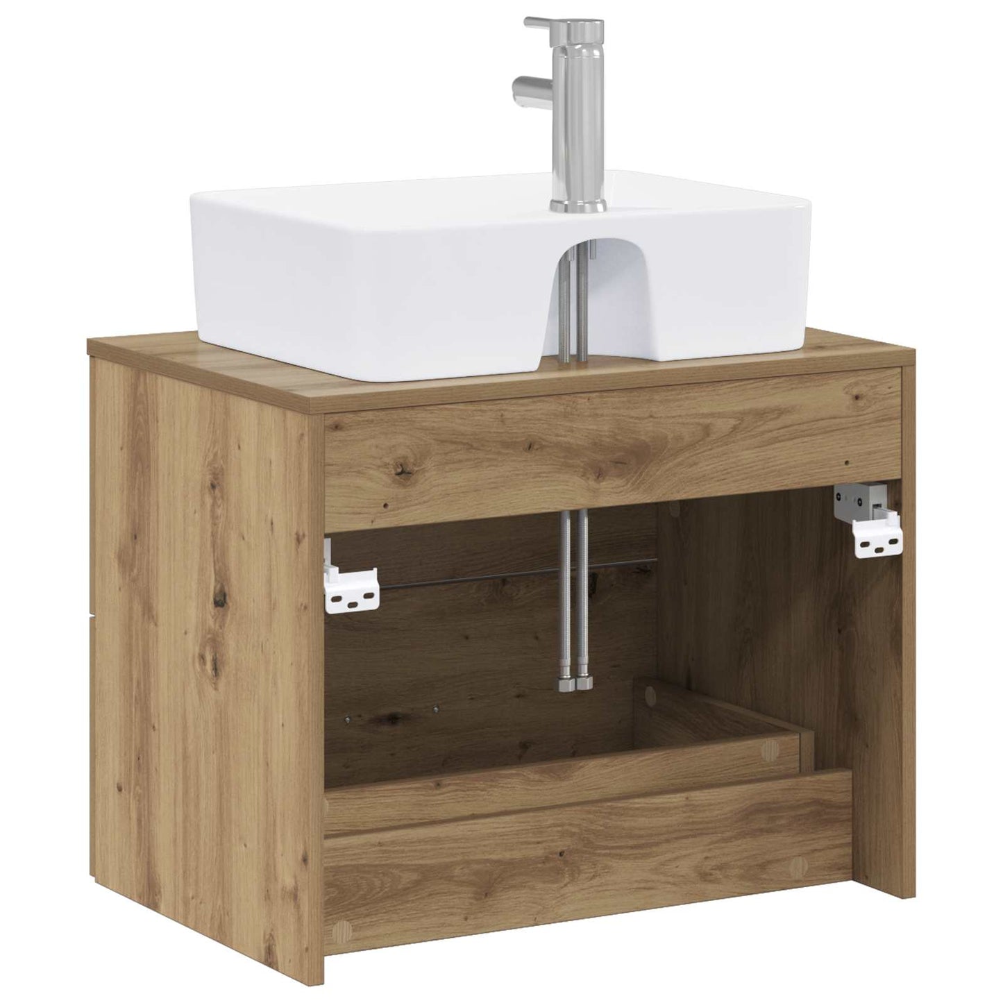 Bathroom Furniture Set Artisan Oak Engineered Wood