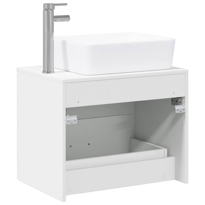 Bathroom Furniture Set White Engineered Wood
