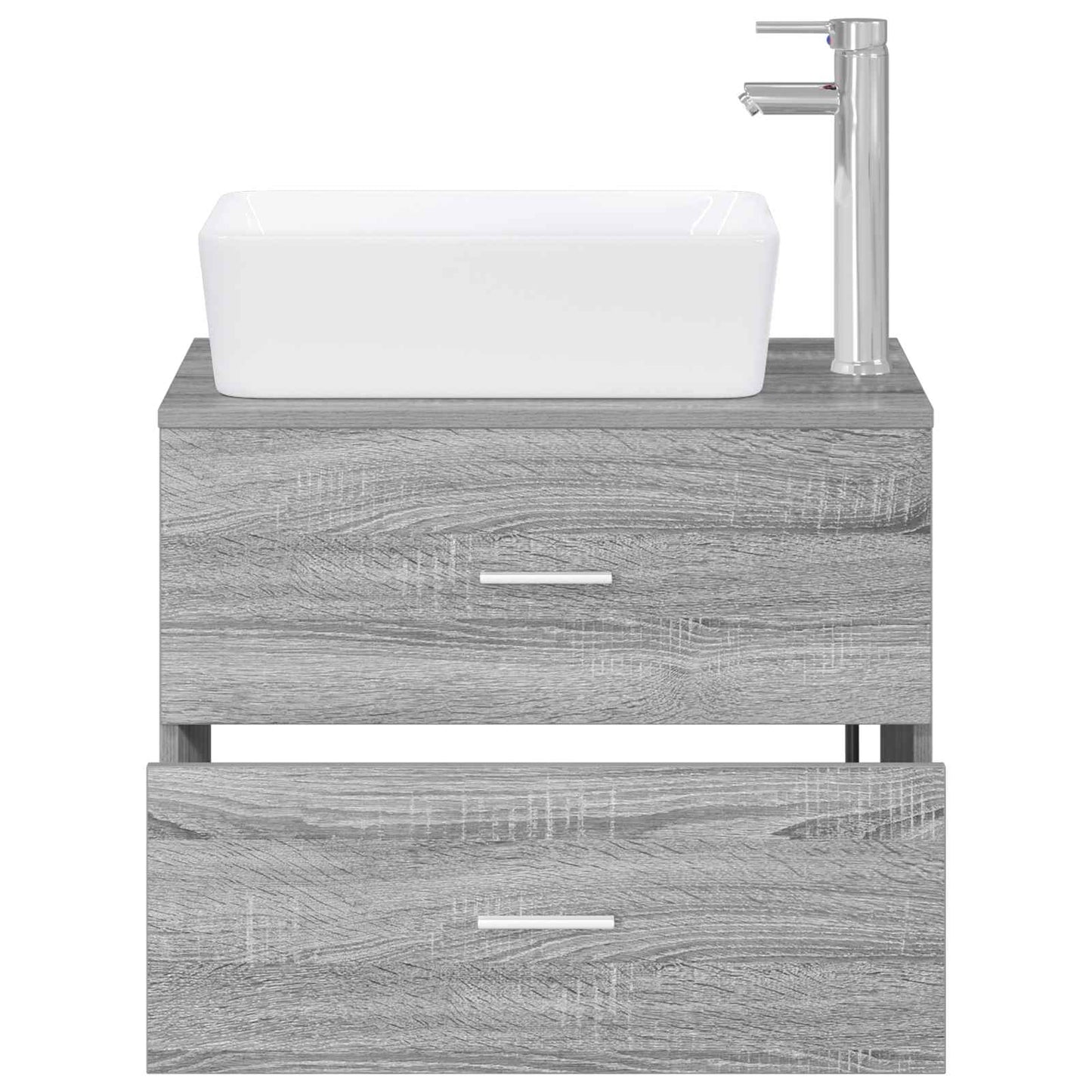 Bathroom Furniture Set Grey Sonoma Engineered Wood