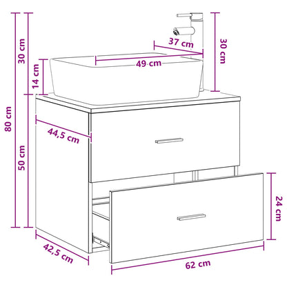 Bathroom Furniture Set Old Wood Engineered Wood