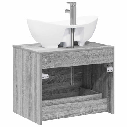 Bathroom Furniture Set Grey Sonoma Engineered Wood
