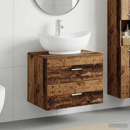 Bathroom Furniture Set Old Wood Engineered Wood