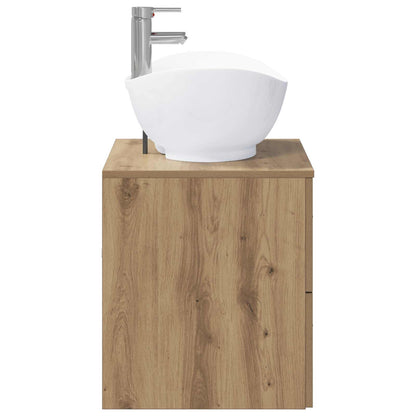 Bathroom Furniture Set Artisan Oak Engineered Wood