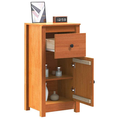 Sideboard Wax Brown 39 x 34.5 x 80 cm Solid Pine Wood