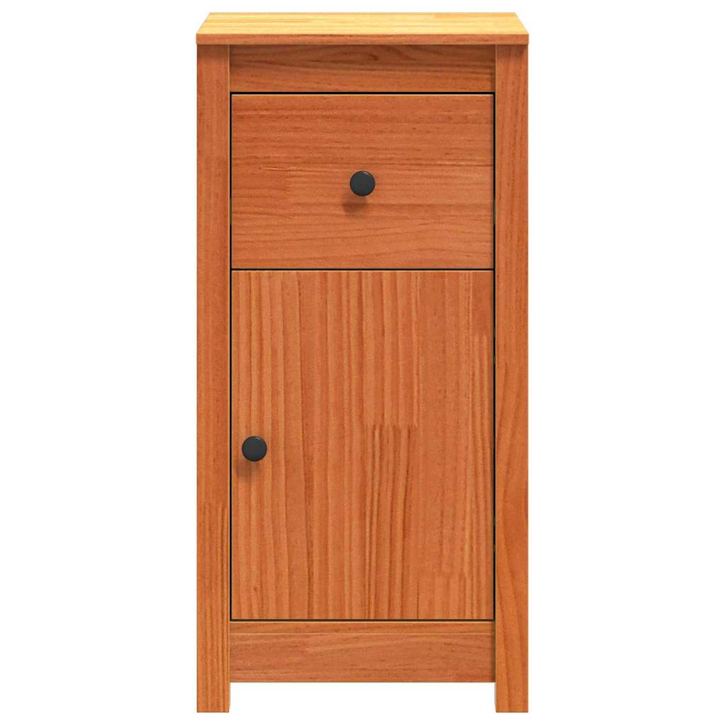 Sideboard 2 pcs Wax Brown 39 x 34.5 x 80 cm Solid Pine Wood