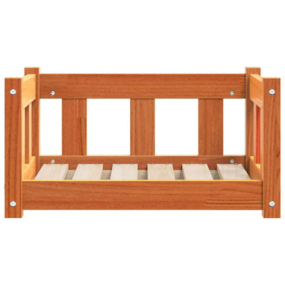 Dog Bed with Storage Wax Brown 55 x 45 x 28 cm Solid Pine Wood