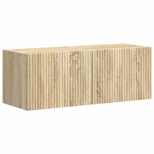 TV Wall Cabinet 2 pcs Sonoma Engineered Wood