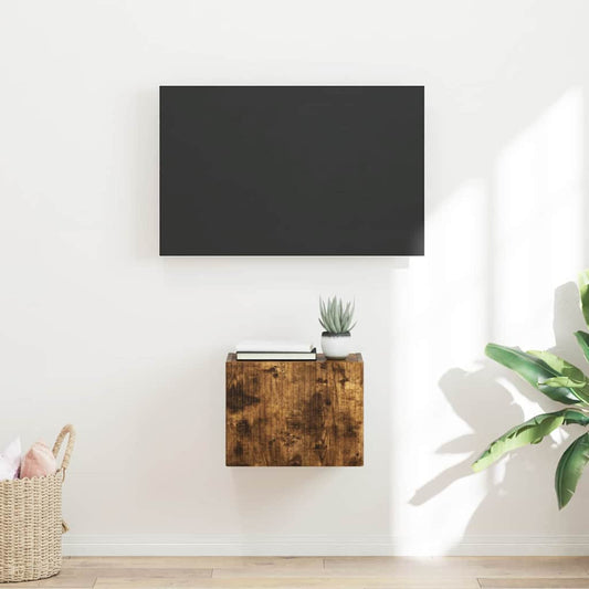 TV Wall Cabinet 39 x 31 x 29.5 cm Smoked Oak Engineered Wood