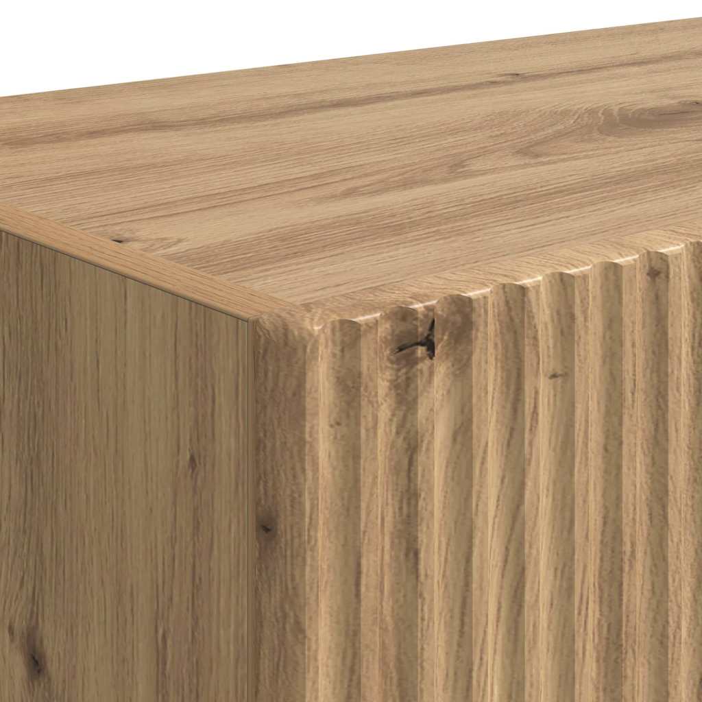 TV Wall Cabinet 2 pcs Artisian Oak Engineered Wood
