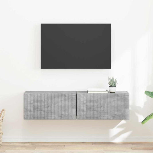 TV Wall Cabinet 2 pcs Concerte Engineered Wood