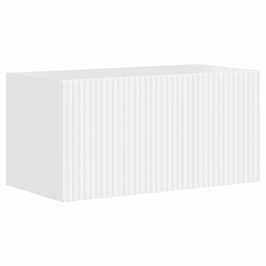 TV Wall Cabinet 60 x 31 x 29.5 cm Gloss White Engineered Wood