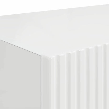 TV Wall Cabinet 2 pcs Gloss White 60 x 31 x 29.5 cm