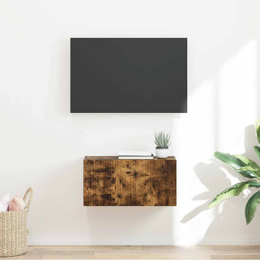 TV Wall Cabinet 60 x 31 x 29.5 cm Smoked Oak Engineered Wood
