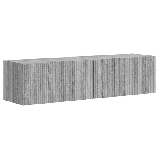 TV Wall Cabinet 2 pcs Grey Sonoma Engineered Wood