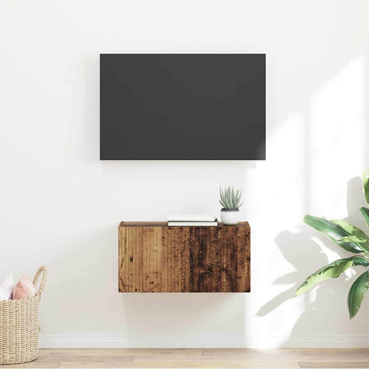 TV Wall Cabinet 60 x 31 x 29.5 cm Old Wood Engineered Wood