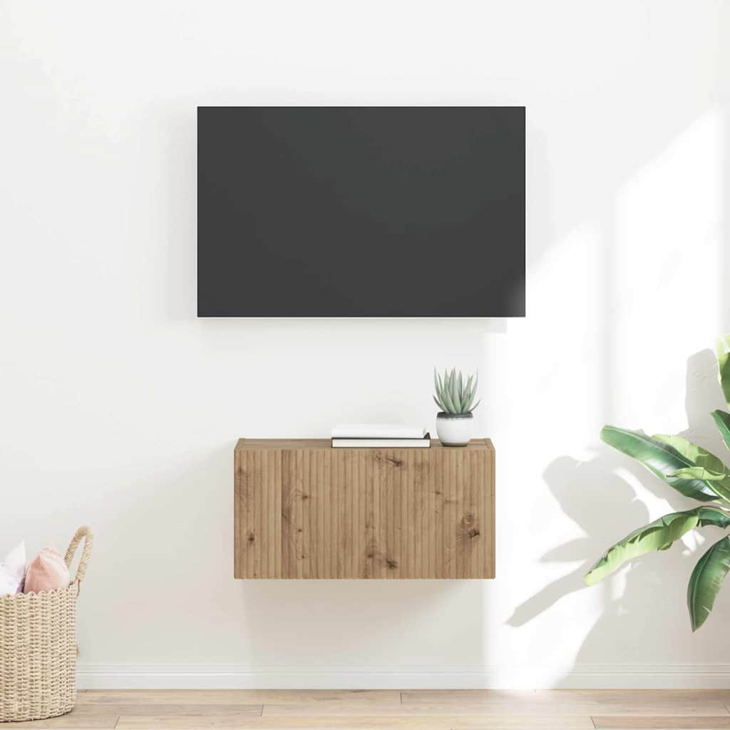 TV Wall Cabinet 60 x 31 x 29.5 cm Artisian Oak Engineered Wood