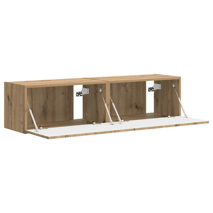 TV Wall Cabinet 2 pcs Artisian Oak Engineered Wood