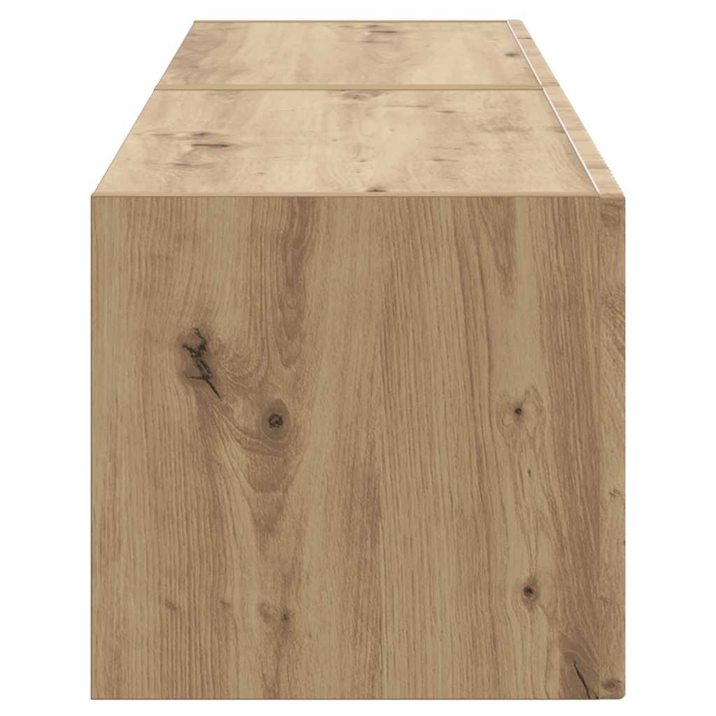 TV Wall Cabinet 2 pcs Artisian Oak Engineered Wood