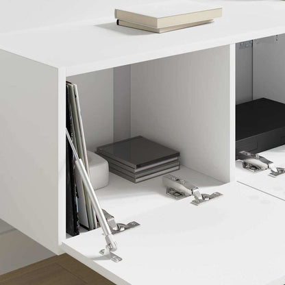 TV Wall Cabinet 2 pcs White 78.5 x 31 x 29.5 cm Engineered Wood