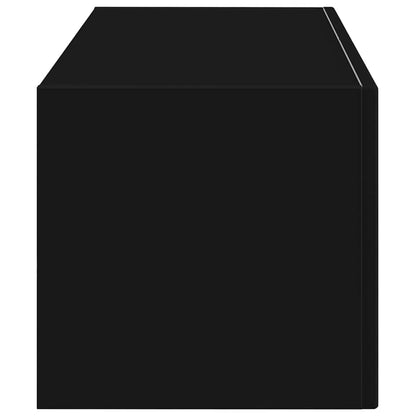 TV Wall Cabinet Black 78.5 x 31 x 29.5 cm Engineered Wood