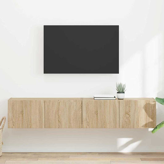 TV Wall Cabinet 2 pcs Sonoma Engineered Wood