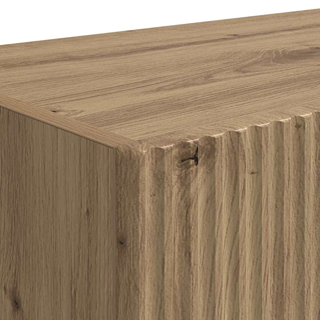 TV Wall Cabinet 2 pcs Artisian Oak Engineered Wood