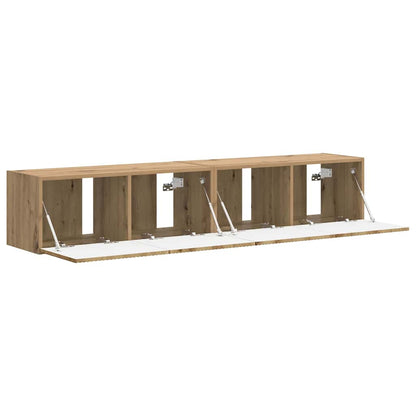 TV Wall Cabinet 2 pcs Artisian Oak Engineered Wood