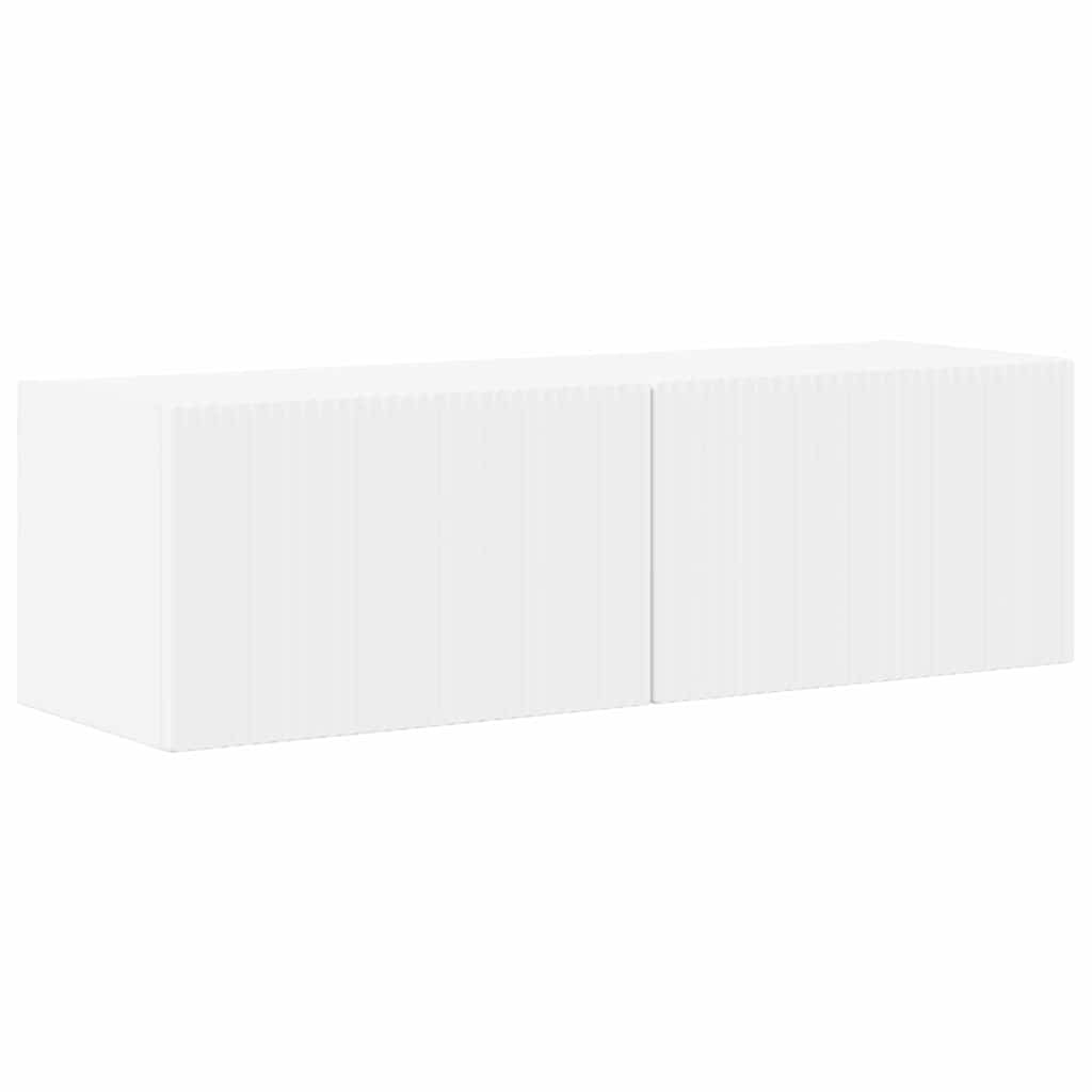 TV Wall Cabinet 98 x 31 x 29.5 cm White Engineered Wood