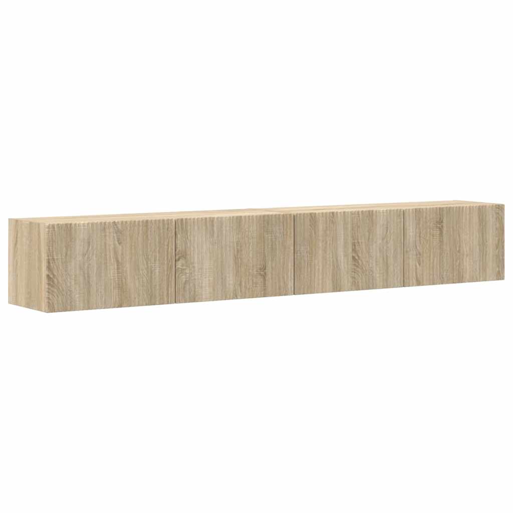 TV Wall Cabinet 2 pcs Sonoma Engineered Wood