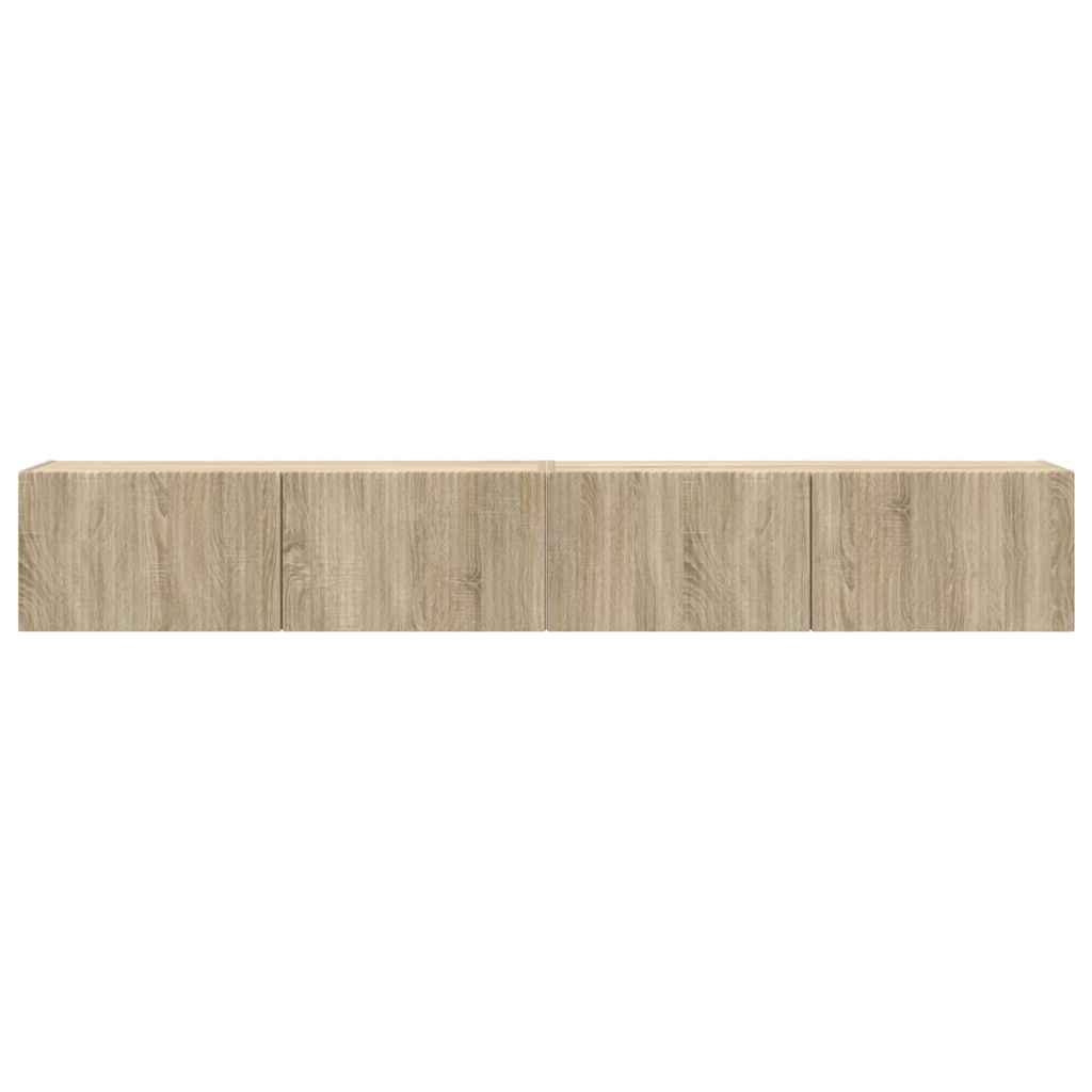 TV Wall Cabinet 2 pcs Sonoma Engineered Wood