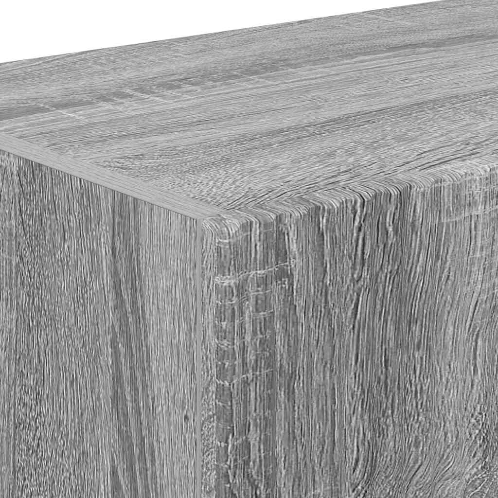 TV Wall Cabinet Grey Sonoma 98 x 31 x 29.5 cm Engineered Wood