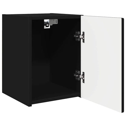 TV Wall Cabinet 2 pcs Black 30 x 31 x 40 cm Engineered Wood