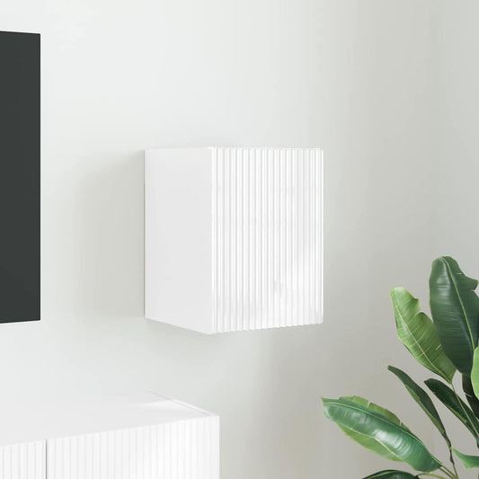 TV Wall Cabinet 30 x 31 x 40 cm Gloss White Engineered Wood