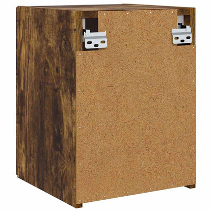 TV Wall Cabinet Smoked Oak 30 x 31 x 40 cm Engineered Wood