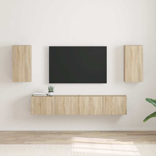 TV Wall Cabinet 2 pcs Sonoma Engineered Wood