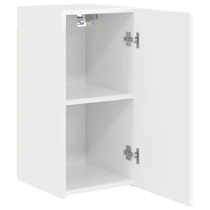 TV Wall Cabinet Gloss White 30 x 31 x 60 cm Engineered Wood