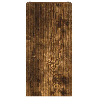 TV Wall Cabinet Smoked Oak 30 x 31 x 60 cm Engineered Wood