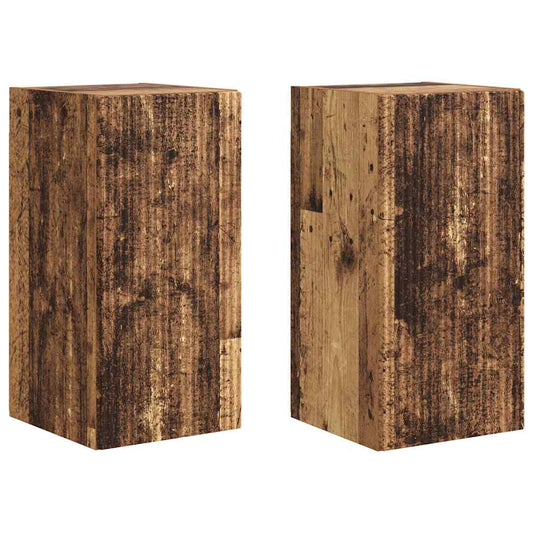 TV Wall Cabinet 2 pcs Old Wood Engineered Wood
