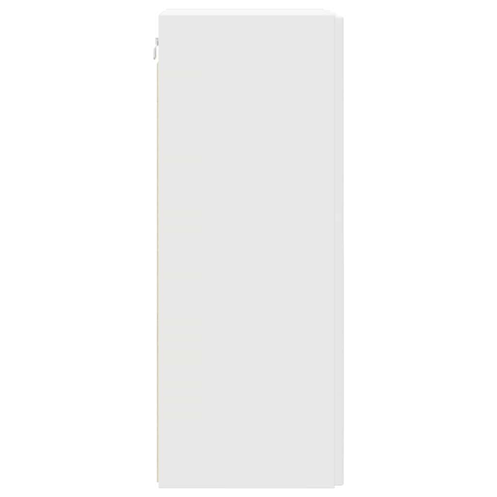 TV Wall Cabinet White 30 x 31 x 80 cm Engineered Wood