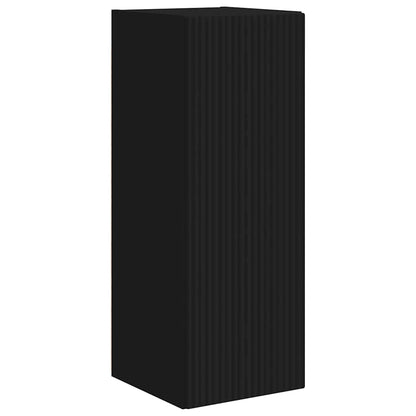 TV Wall Cabinet Black 30 x 31 x 80 cm Engineered Wood