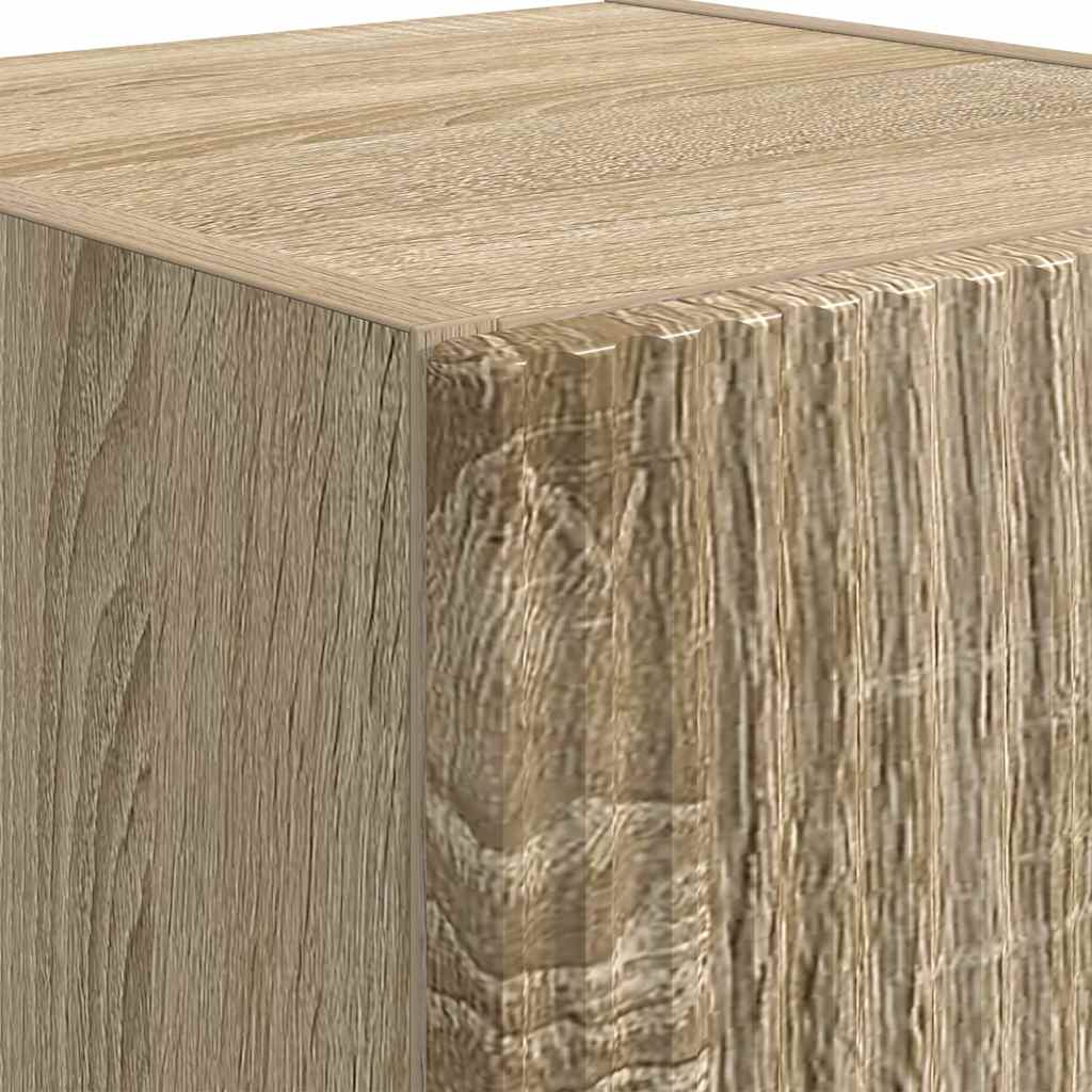 TV Wall Cabinet Sonoma 30 x 31 x 80 cm Engineered Wood